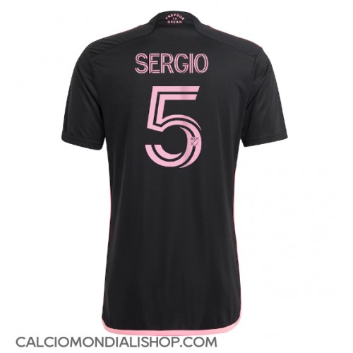 Maglie da calcio Inter Miami Sergio Busquets #5 Seconda Maglia 2024-25 Manica Corta